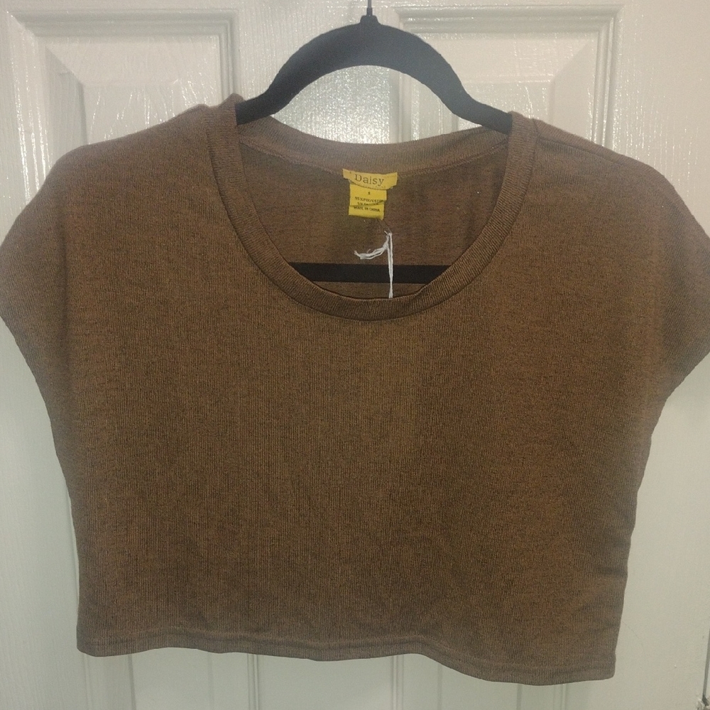 Daisy Brown  Knit Tee And Wide Legged Pant Set